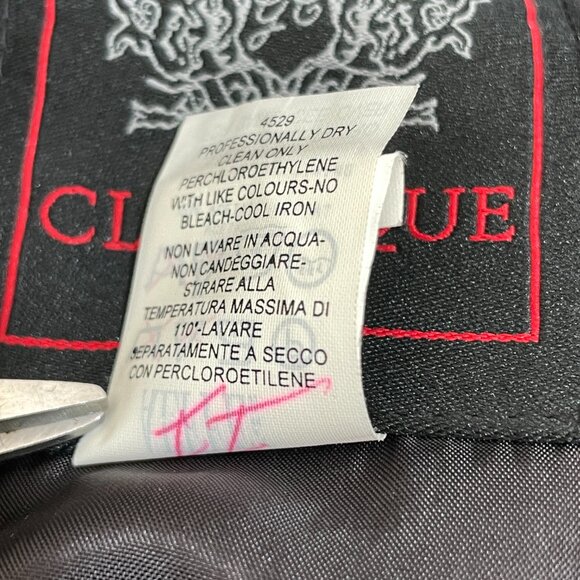 JEAN PAUL GAULTIER Vintage Wool Blend Pencil Skirt Size 10 Lined Dark Gray‎ Slit - Picture 9 of 9